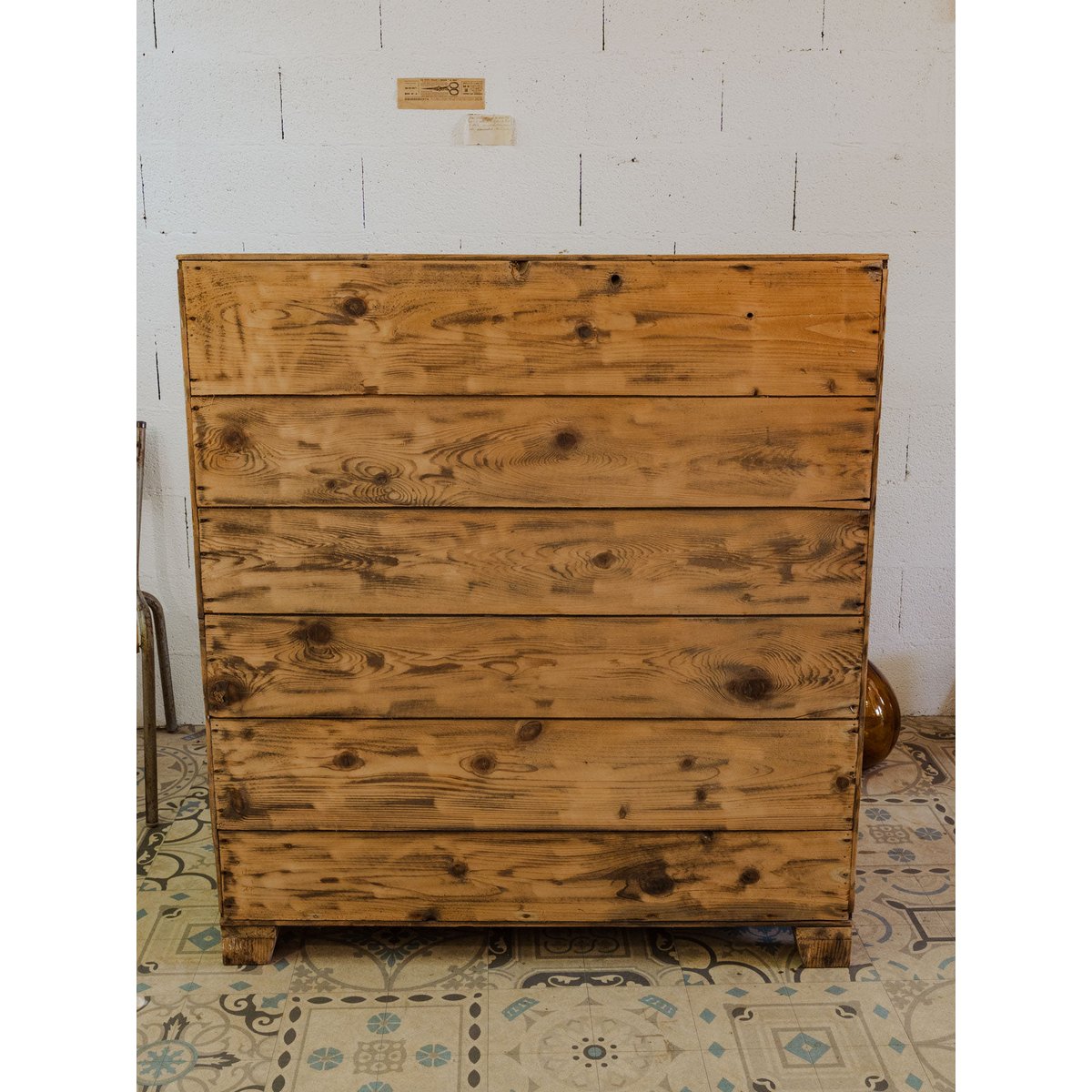 Garde-manger en bois beige Guy N°36 - Bon état beige, DEBONGOUT