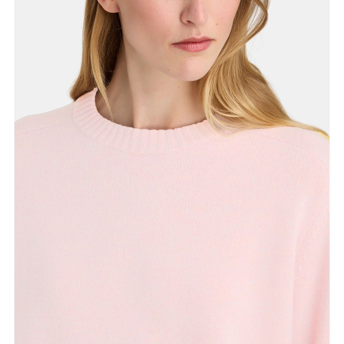 Pull droit unisex cachemire rose, GALERIES LAFAYETTE