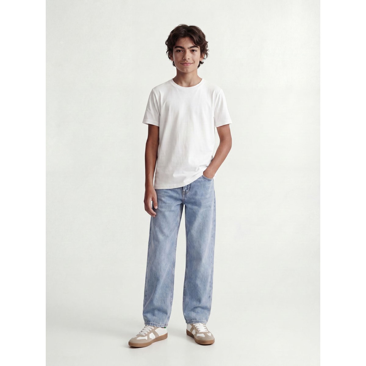 Jean forme baggy blue denim, JACK & JONES JUNIOR