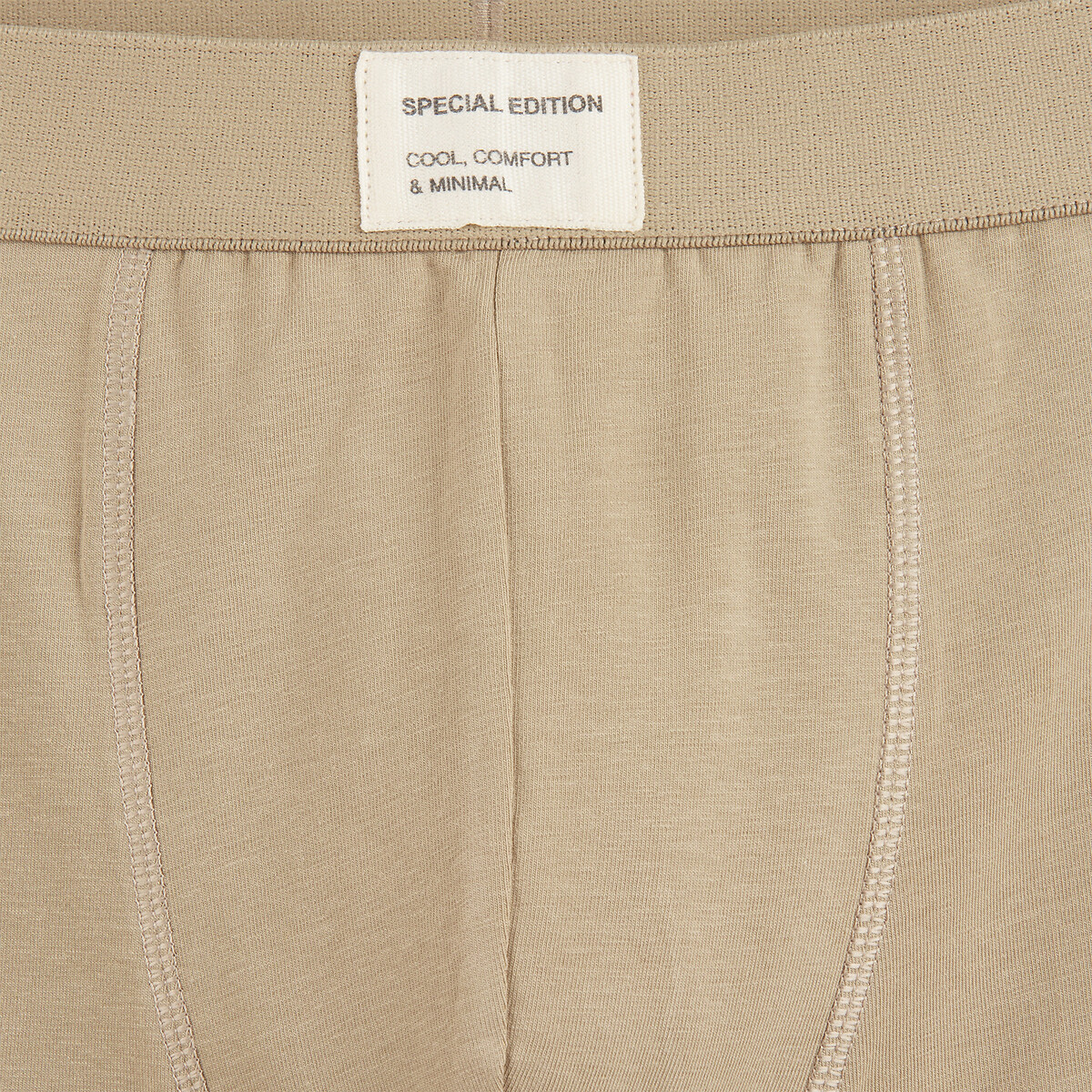3er-Pack Boxerpants, unifarben braun + dunkelbraun + beige, LA REDOUTE COLLECTIONS