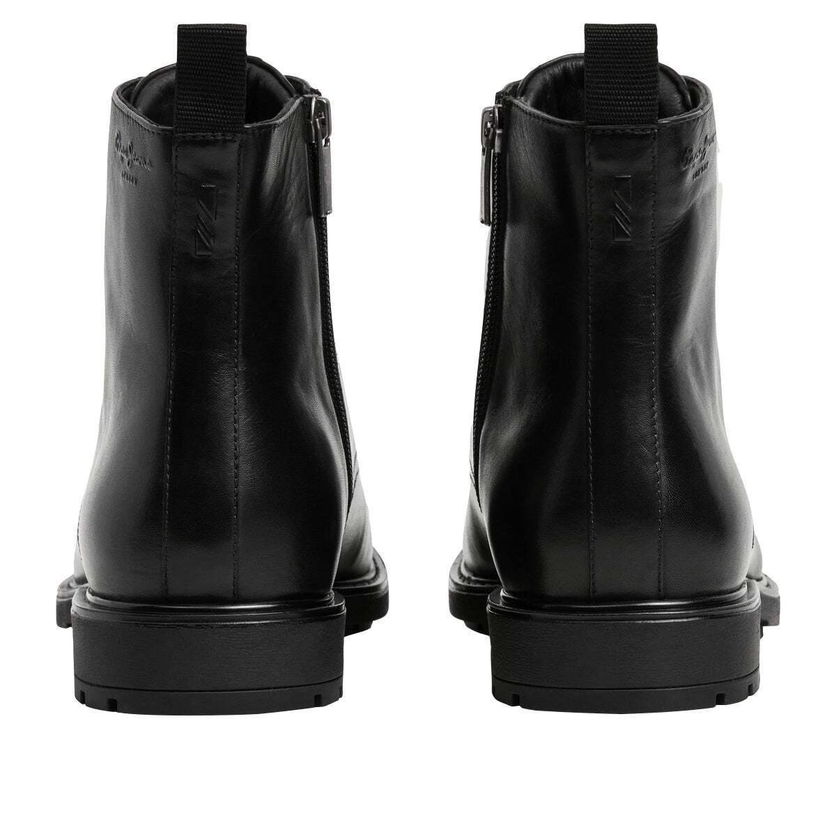 Bottes En Cuir Avec Fermeture À Lacets noir, PEPE JEANS