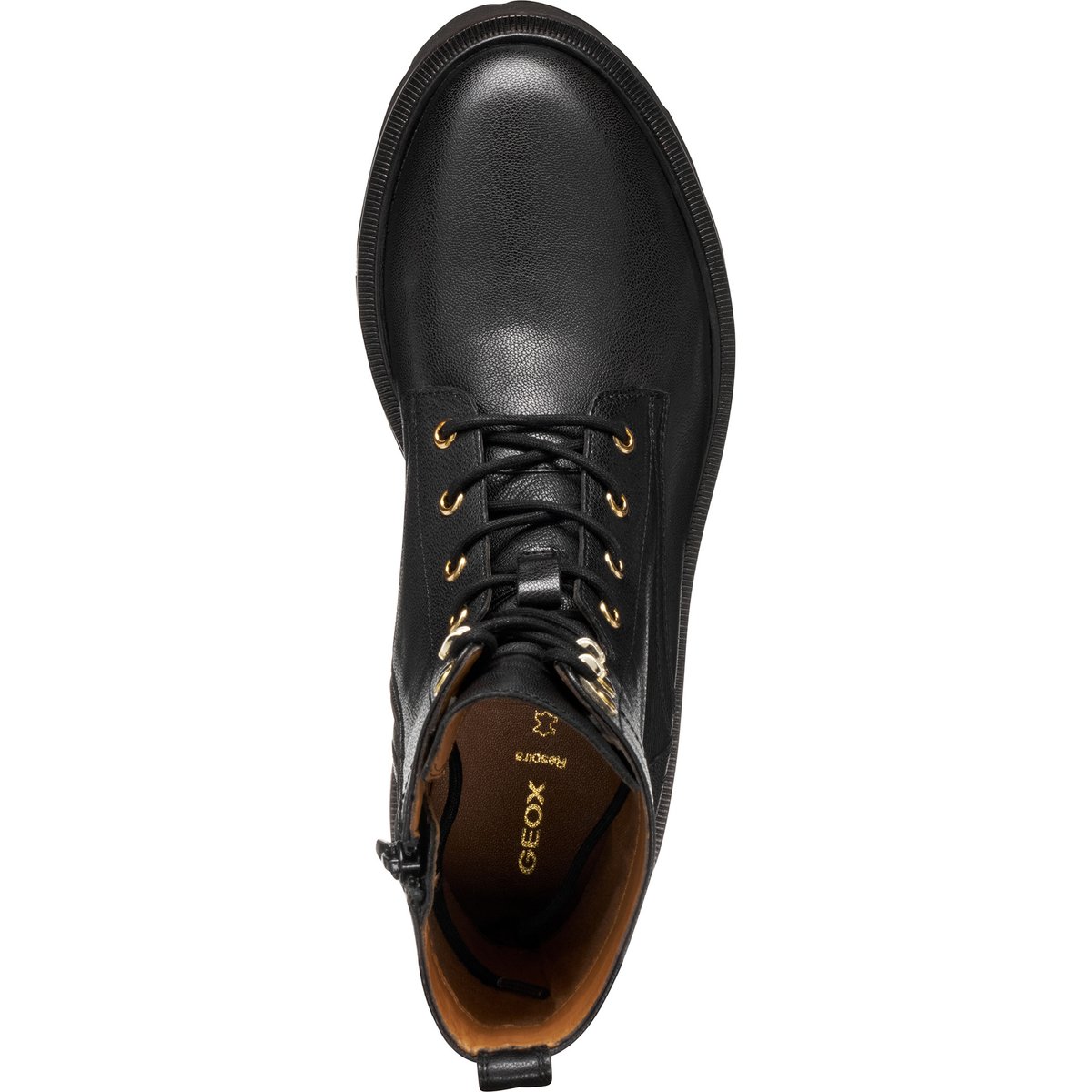 Bottines lacées en cuir, NORIZE noir, GEOX