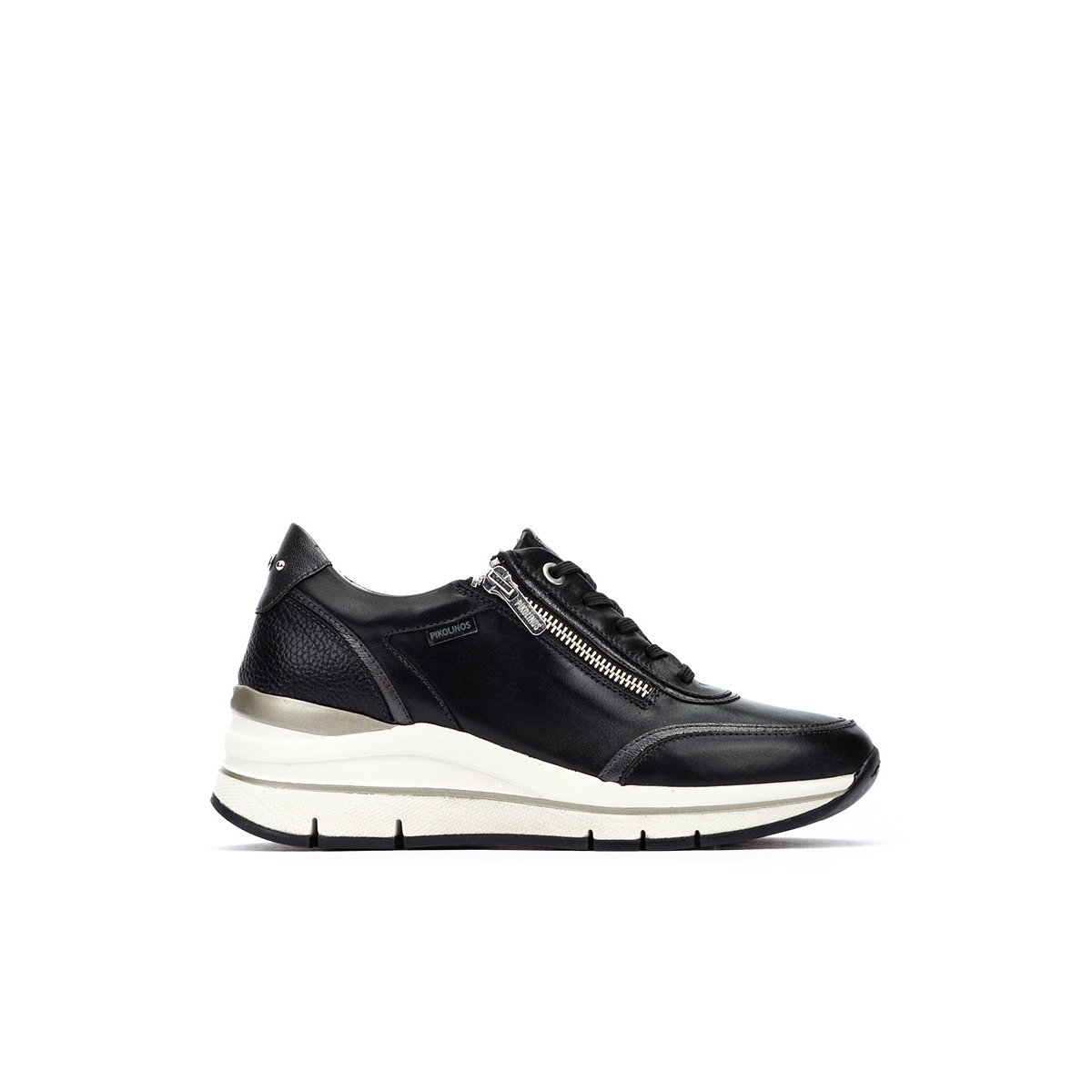 Baskets cuir Girona black, PIKOLINOS