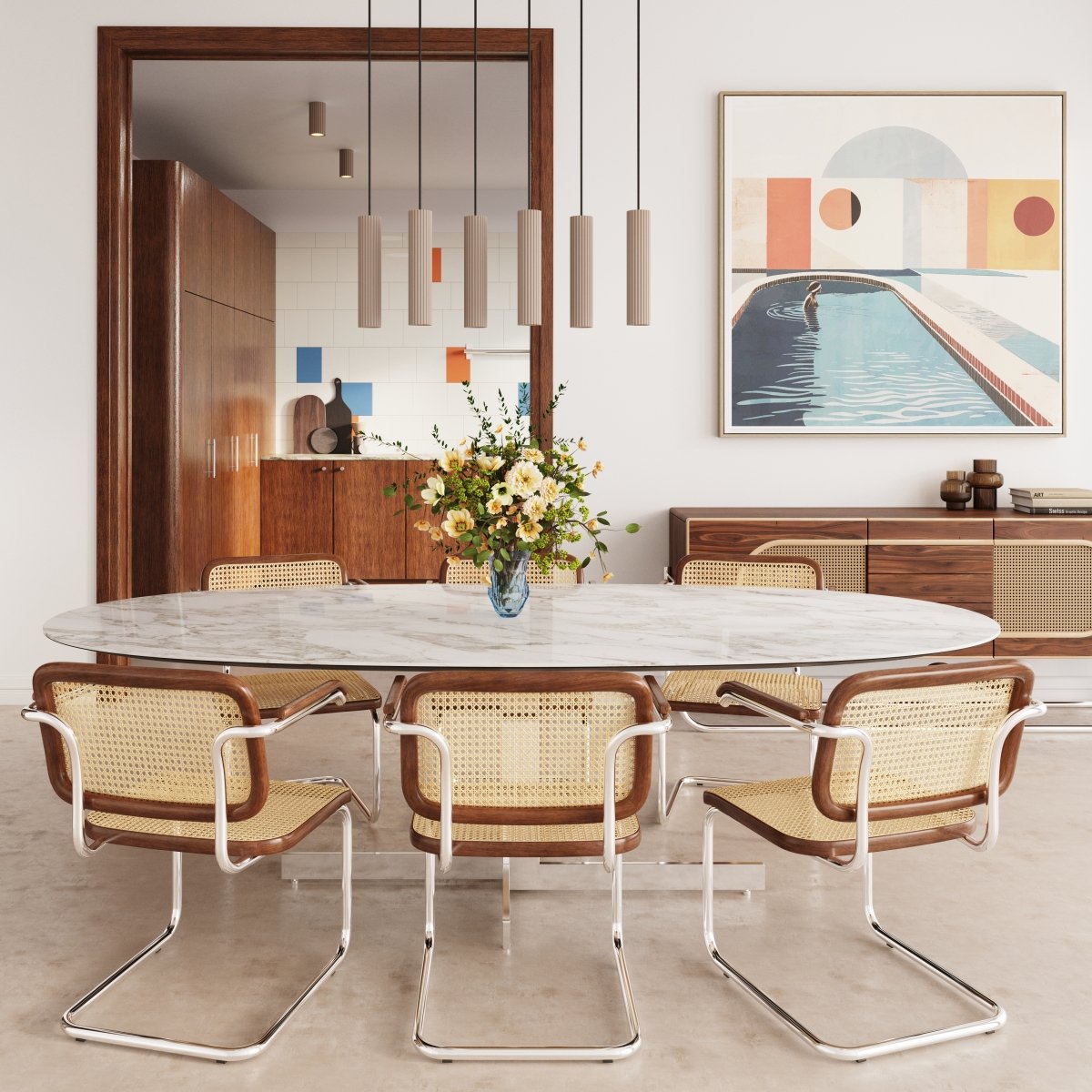 Suspension Aluminium Taupe LED 1 Ivar taupe, EDEN