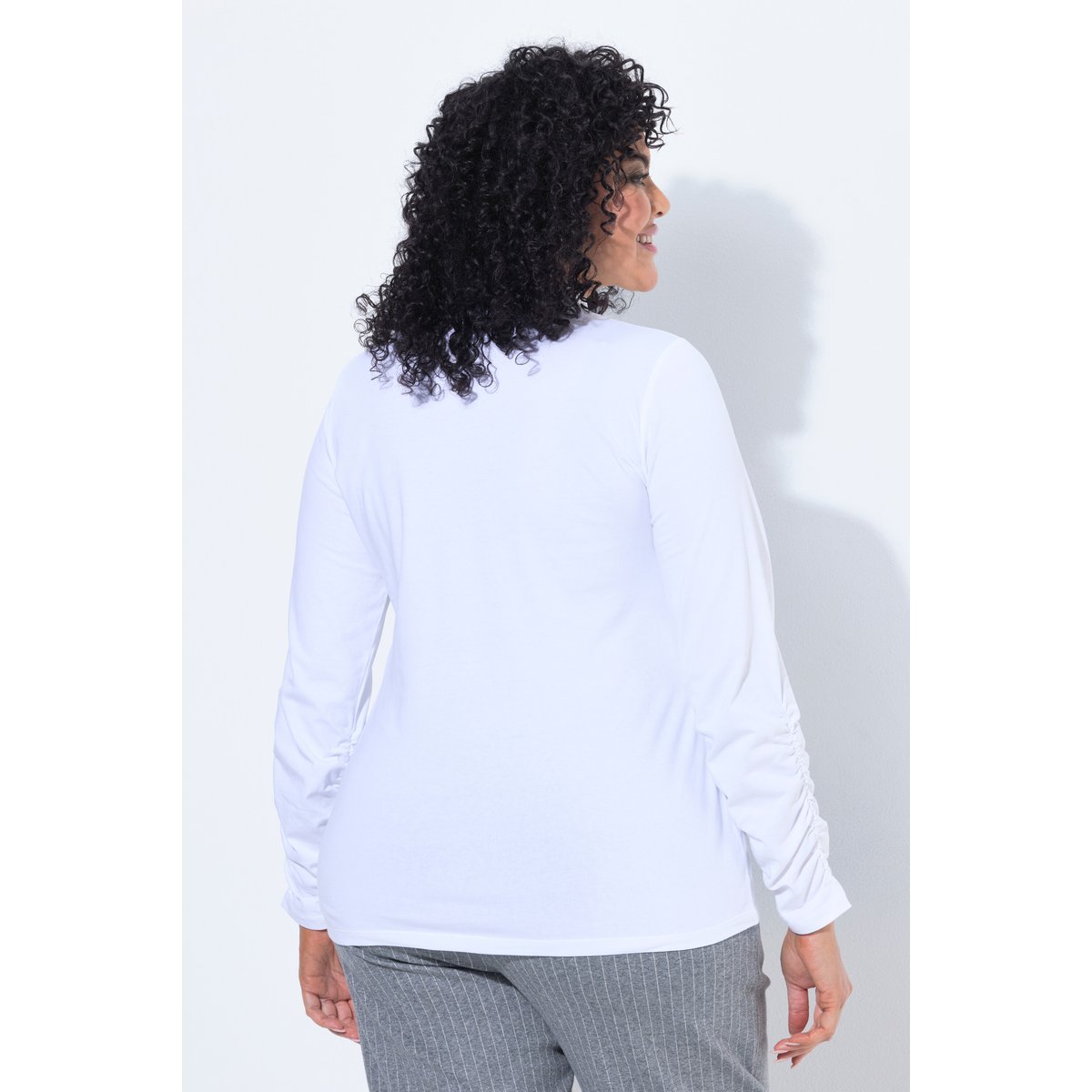 T-shirt à col roulé blanc cassé, ULLA POPKEN