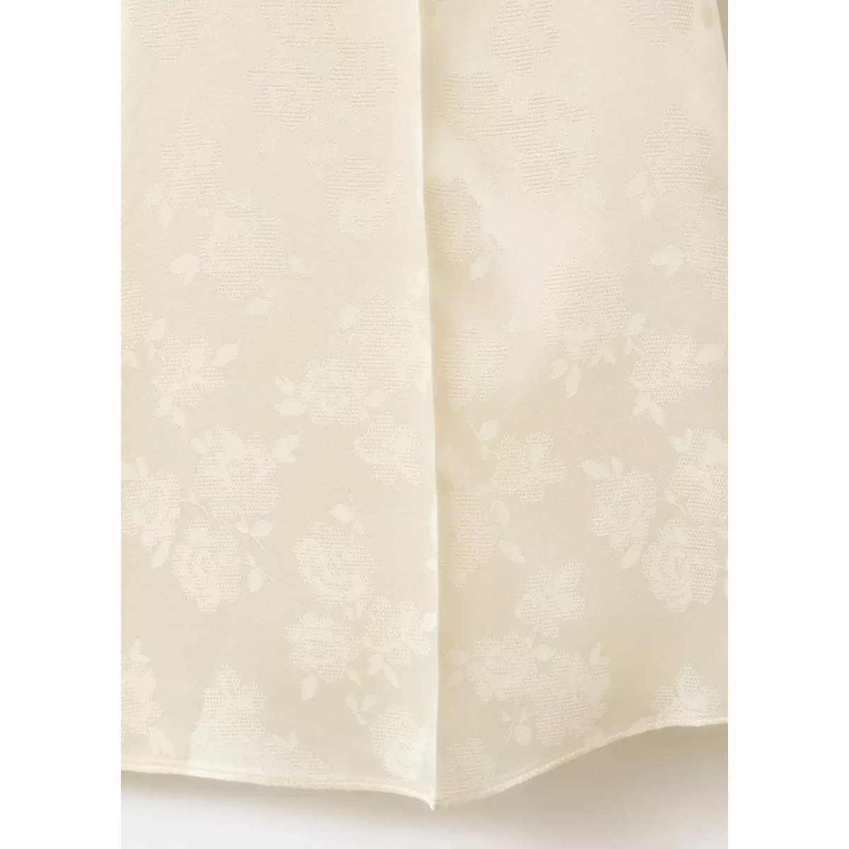 Pantalon flare en jacquard écru, MANGO