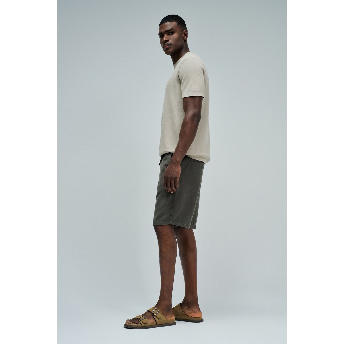 SHORT JOGGER EN DENIM LÉGER marron, SALSA JEANS