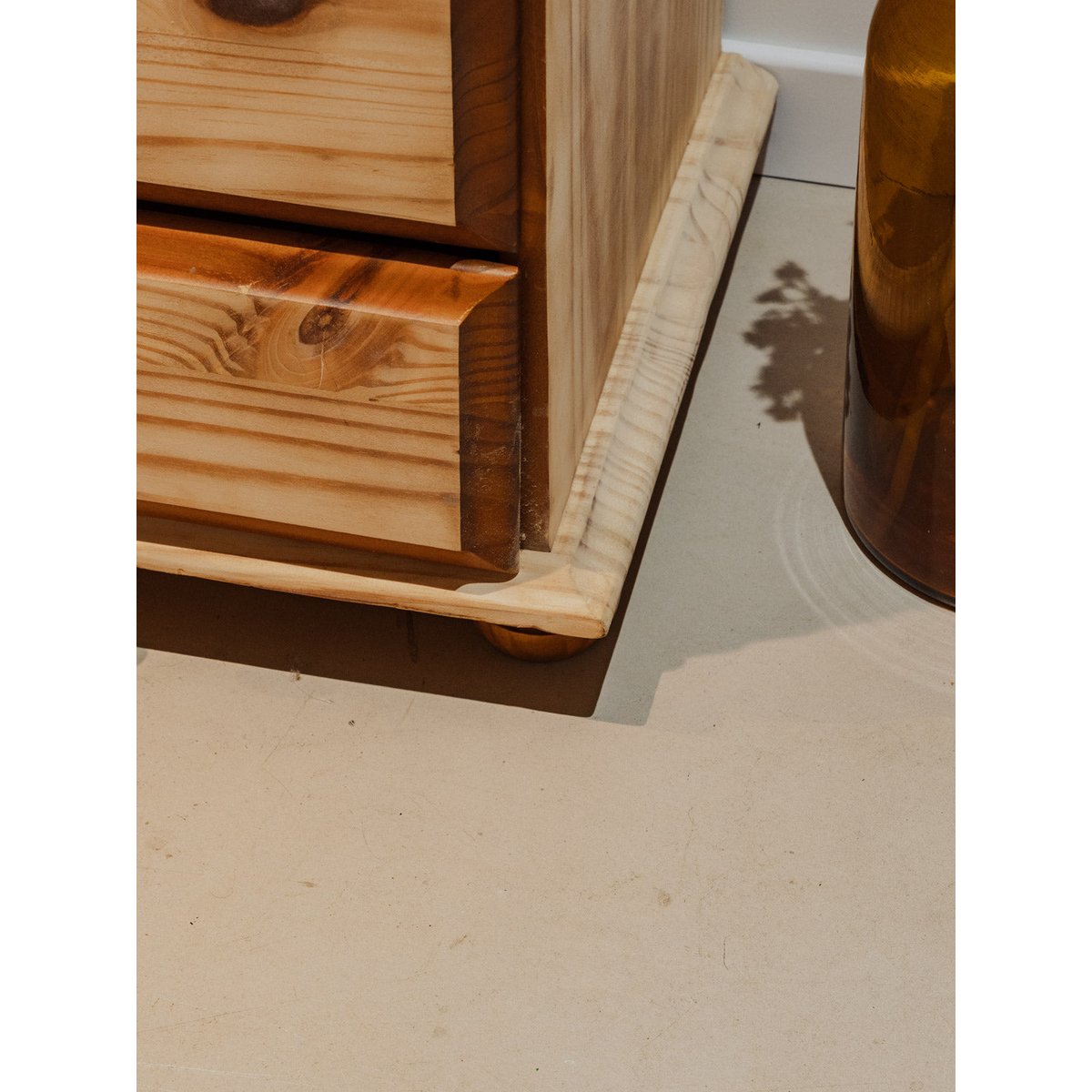 Commode en bois brut Garance N°616 - Bon état bois clair, DEBONGOUT