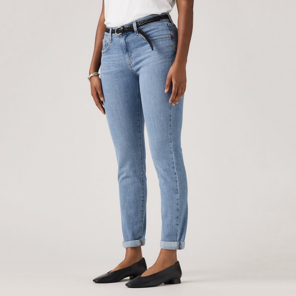 Jean Mid Rise Boyfriend bleu - lapis topic, LEVI'S