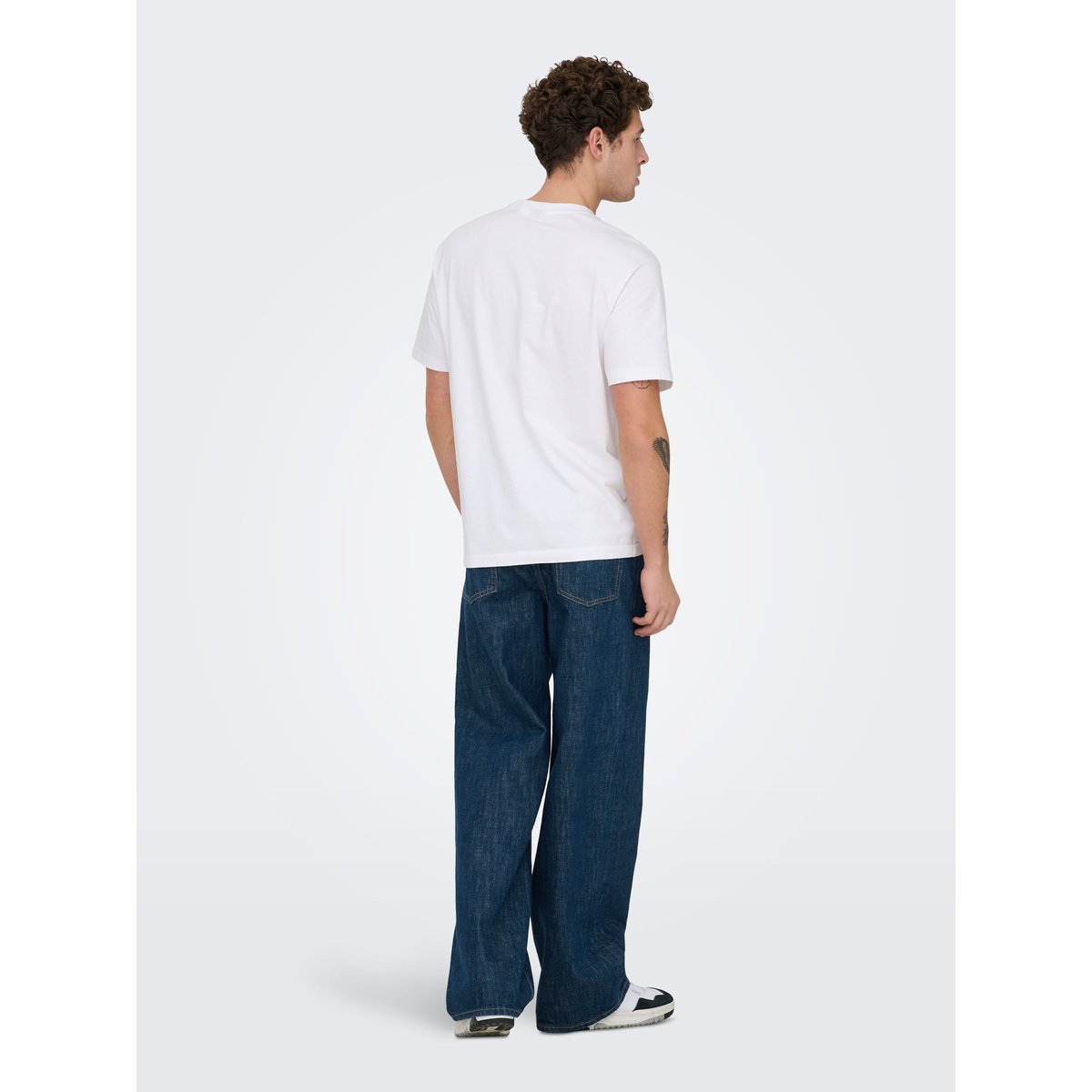 Jean À Jambe Large dark medium blue denim, ONLY & SONS