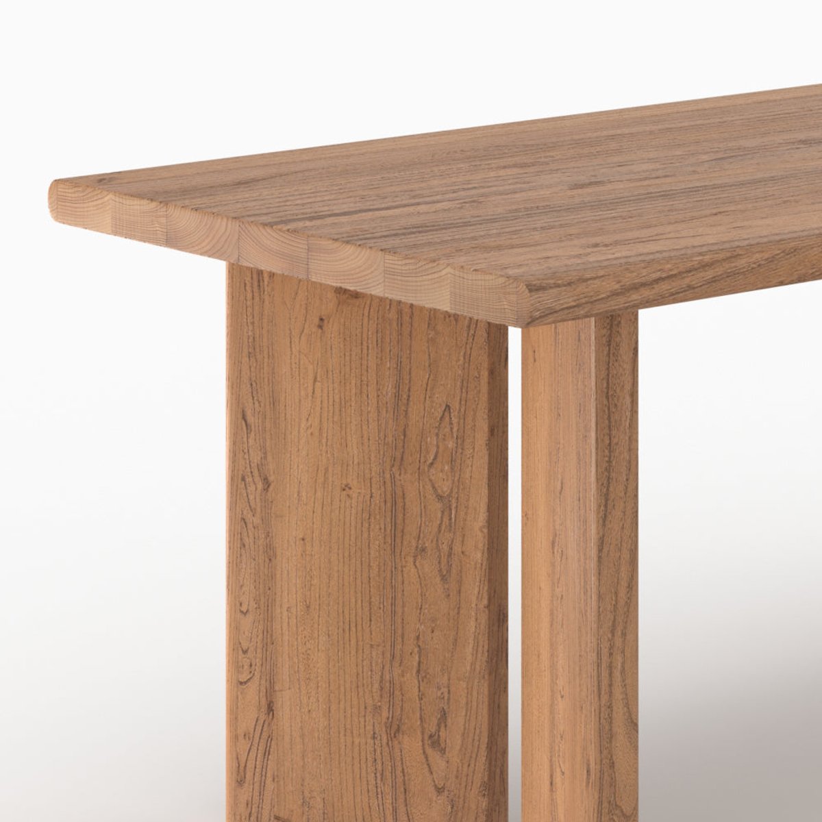 Table rectangulaire en bois d'orme 8 personnes - ALBANE marron, MAISON PAVANE