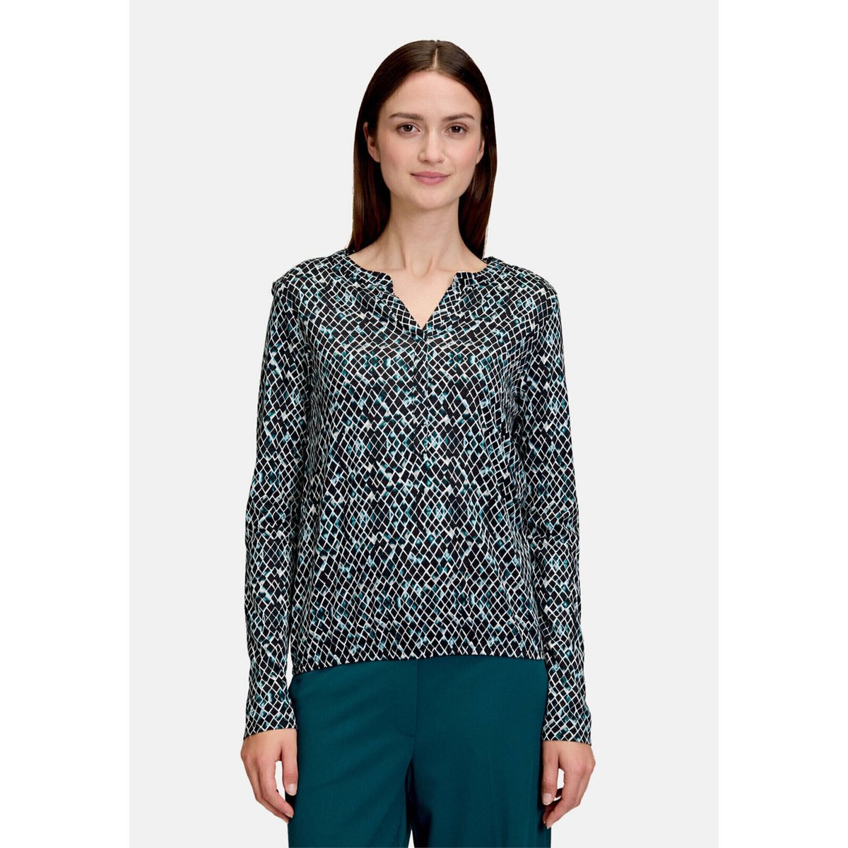 Haut casual à patte de fermeture invisible mint/black, BETTY & CO