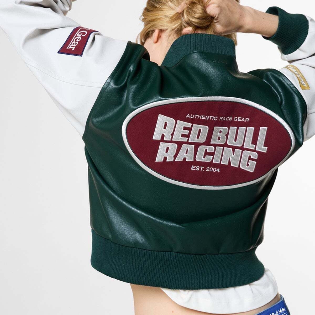 Red Bull Racing T-Shirt Côtelé Avec Logo Brodé vert foncé, PEPE JEANS