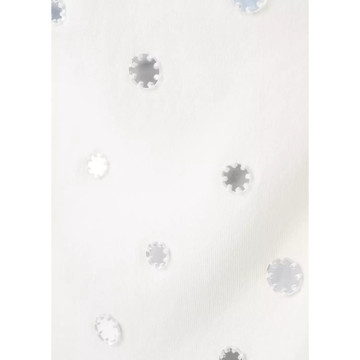 Haut à emmanchures américaines métalliques blanc, MANGO