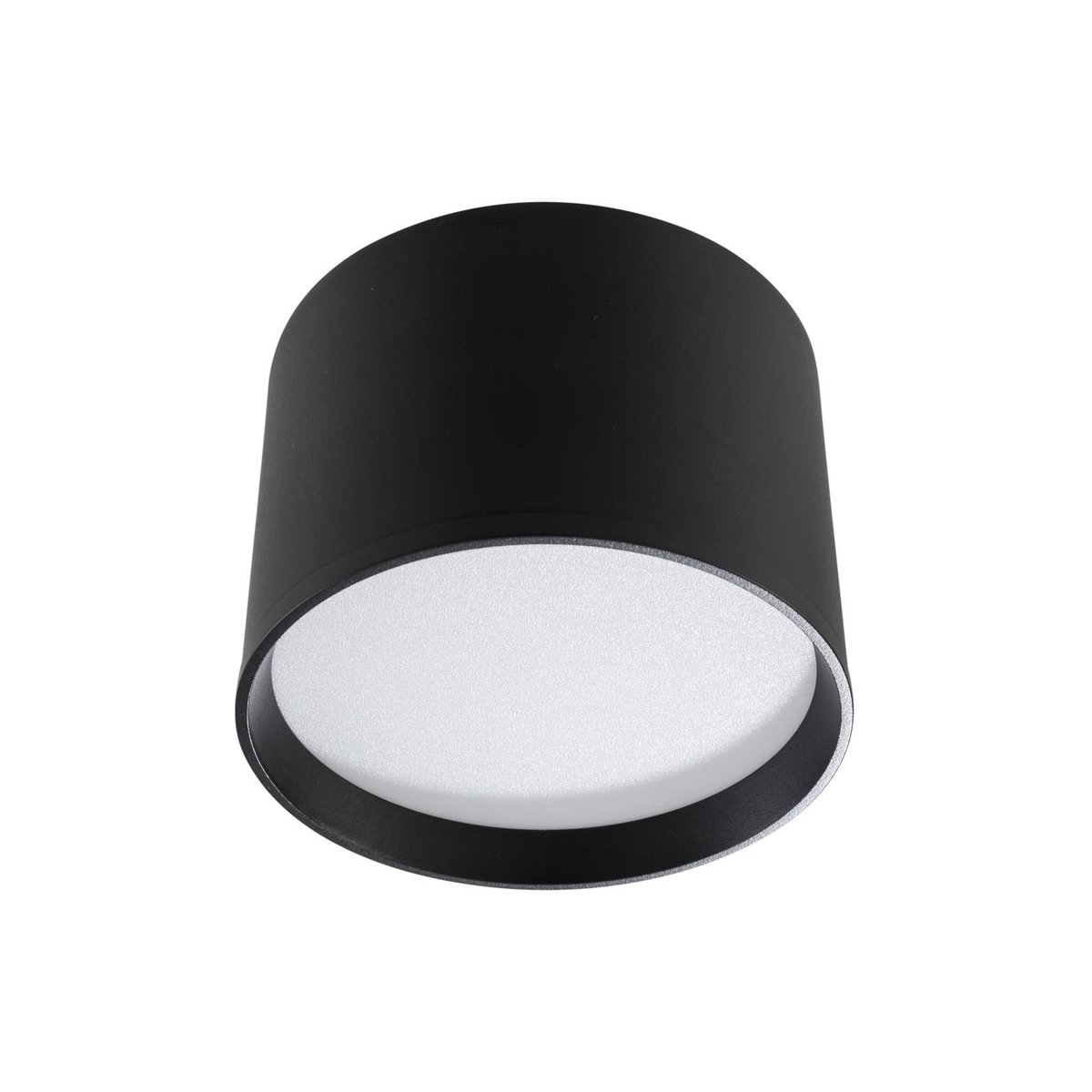 Plafonnier en aluminium moderneLED, Nivoria noir, LINDBY