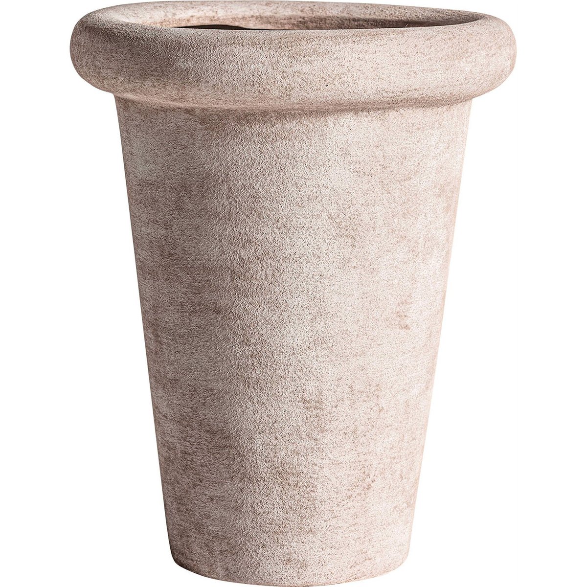 Vase rond en céramique style contemporain mat marron clair céramique mat, RECOLLECTION