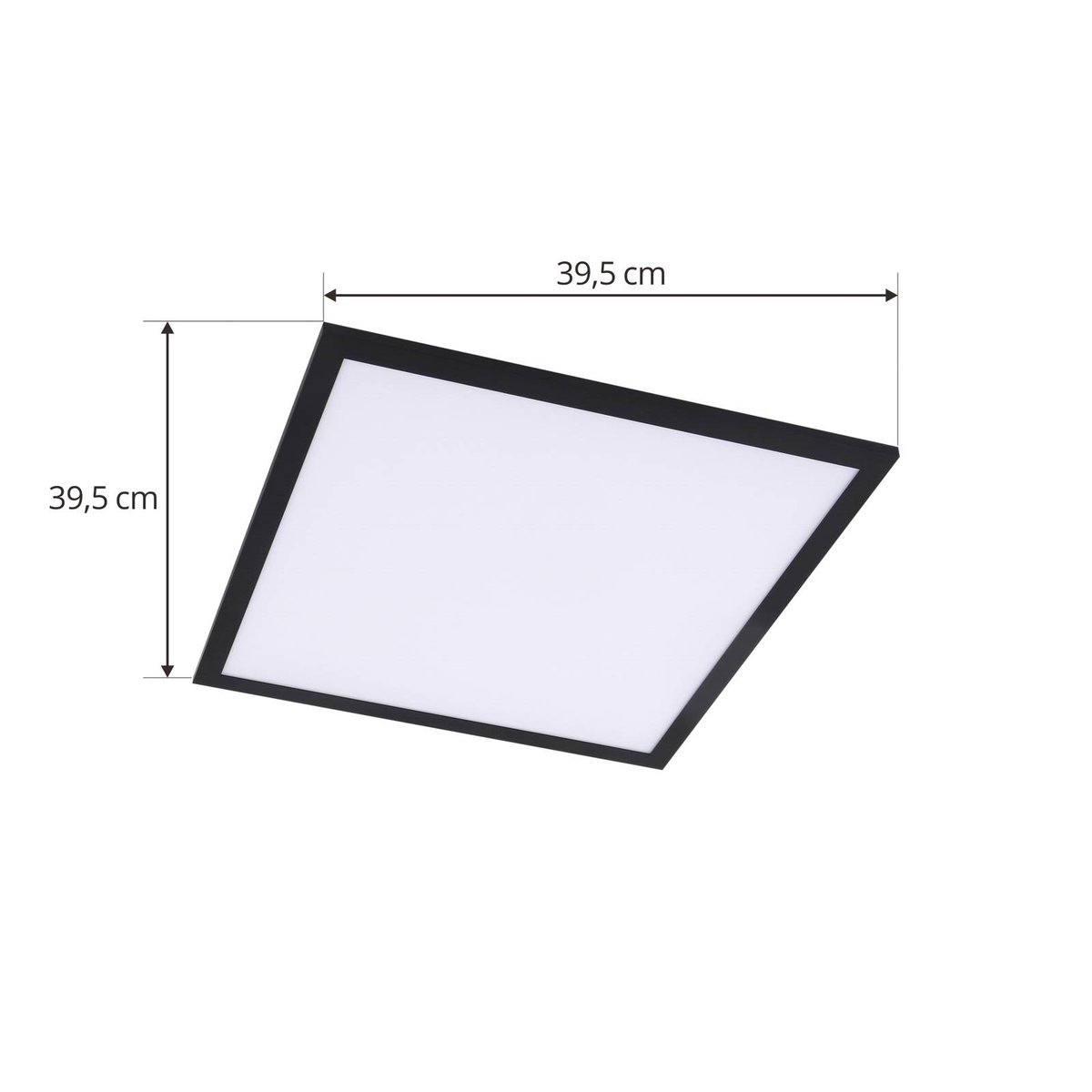 Plafonnier moderneLED, Enhife noir, LINDBY