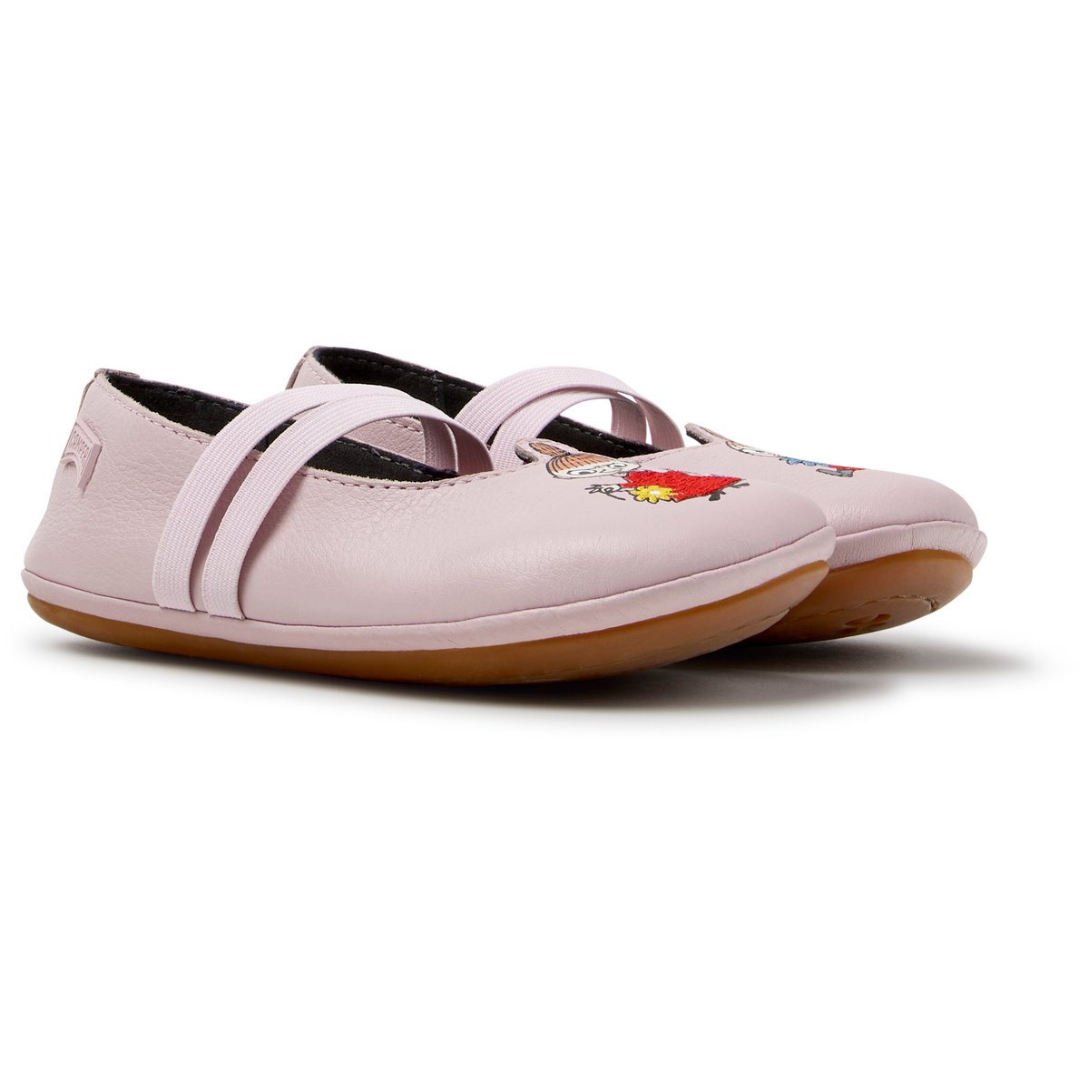Ballerines Right Smooth Leather rose pastel 001, CAMPER