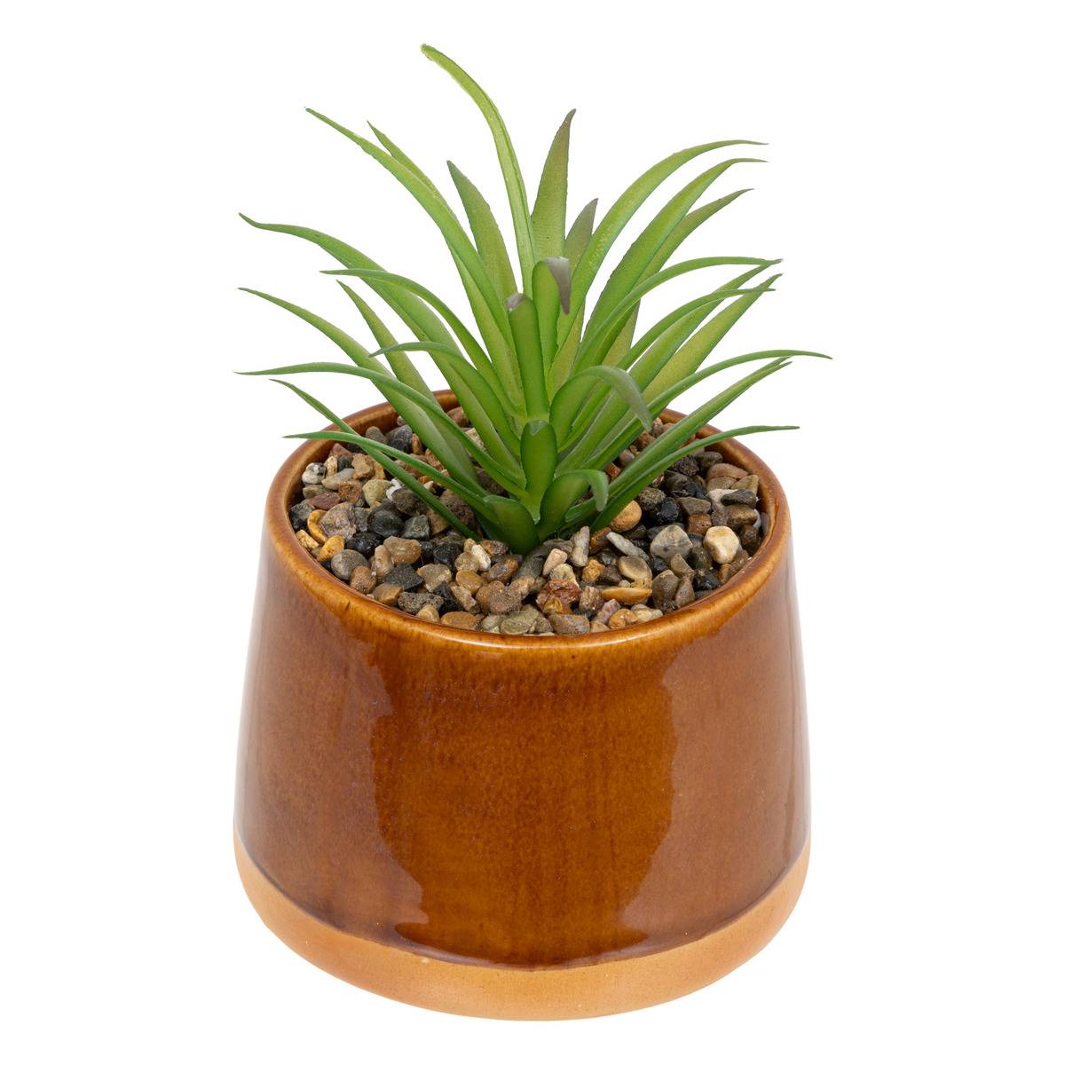 Plante artificielle, pot céramique BE VINTAGE blanc, ATMOSPHERA