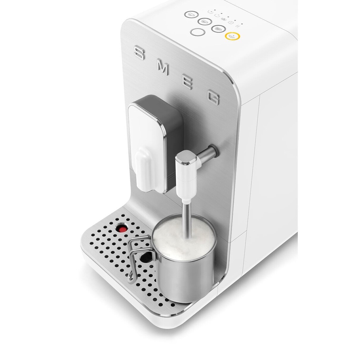 Retro Bean to Cup Coffee Machine with Milk Frother - BCC12 white, SMEG