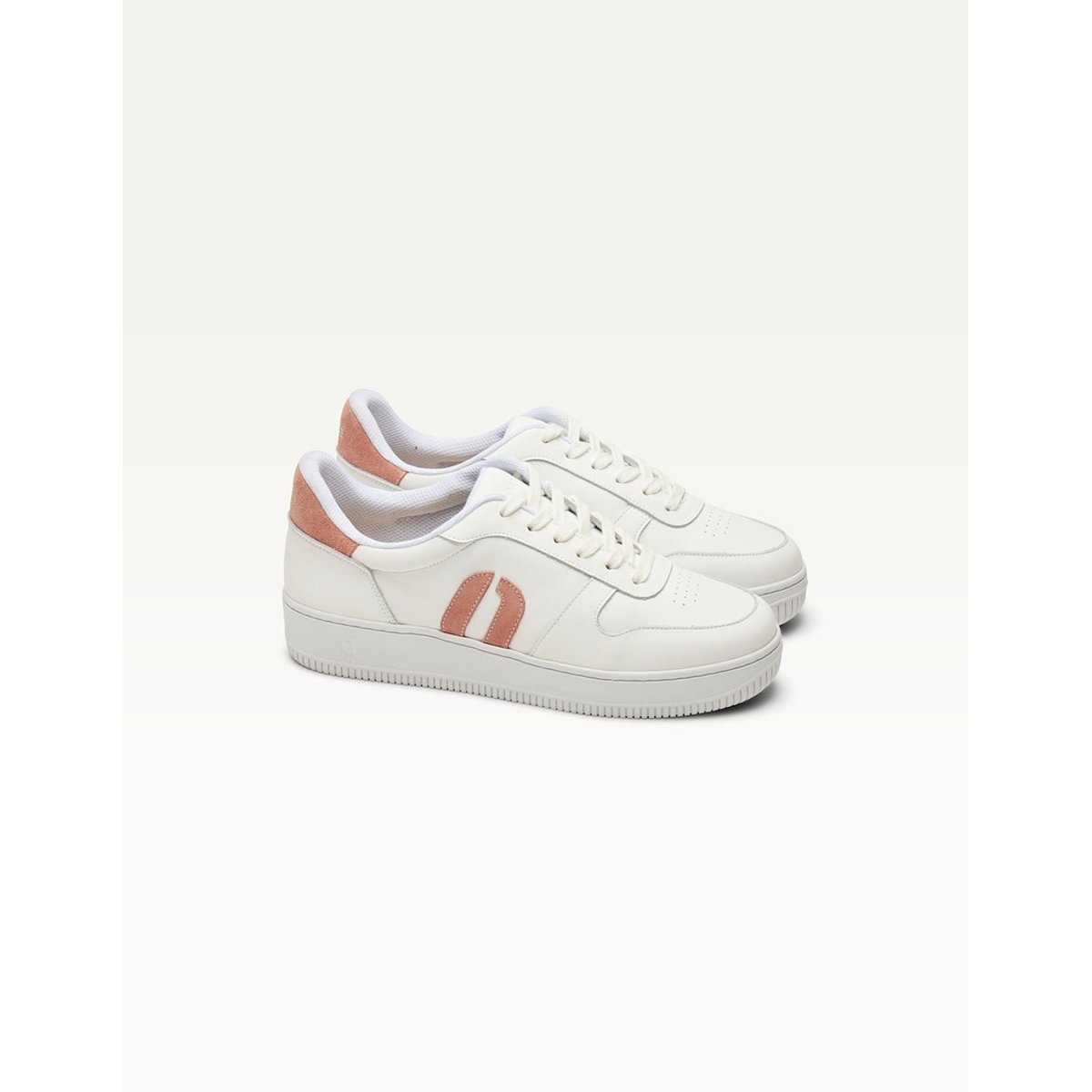 Baskets basses MARILOU blanc rose clair, ODAJE