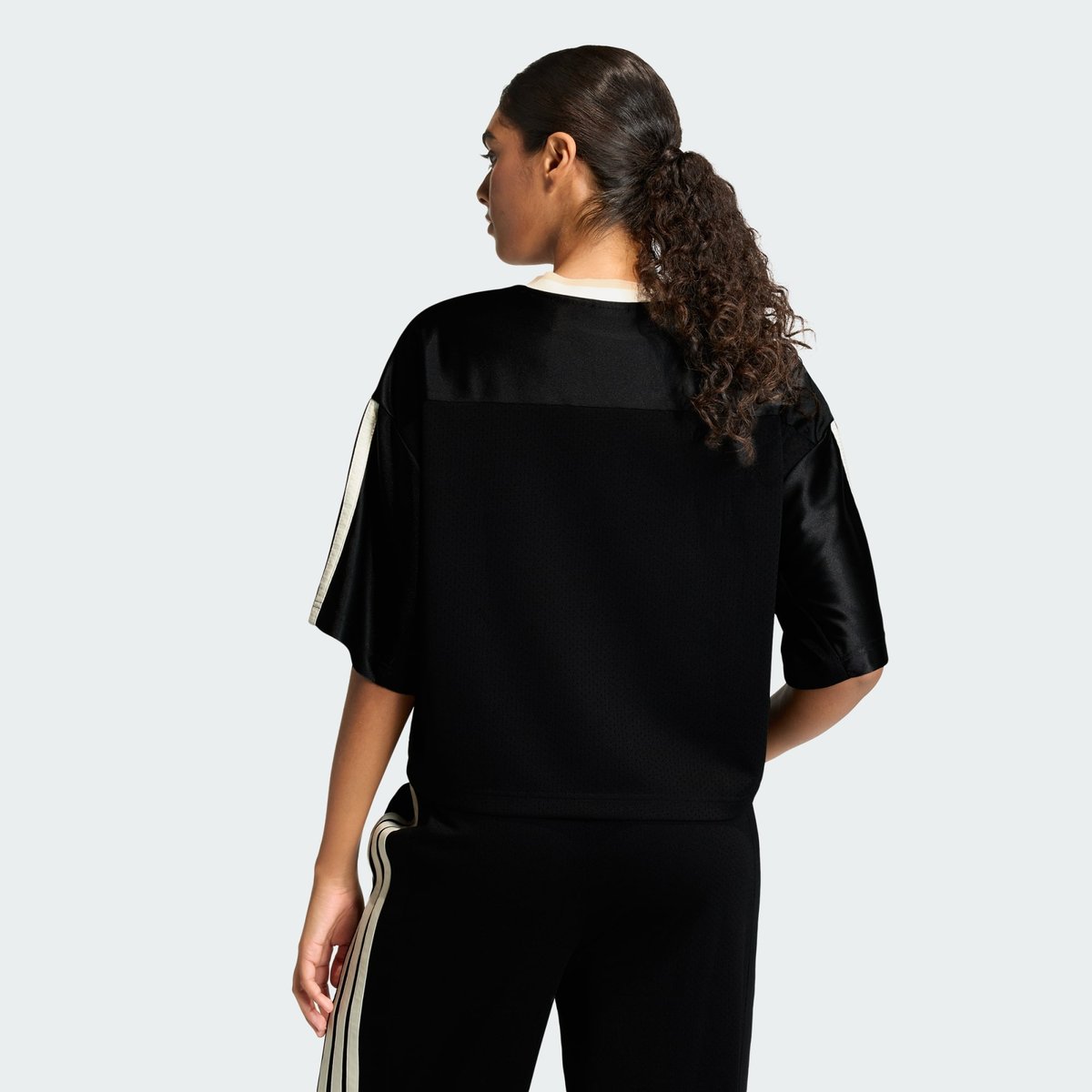 T-Shirt Mesh Stadium T-Shirt Mesh Stadium black / crystal linen / off white, ADIDAS SPORTSWEAR