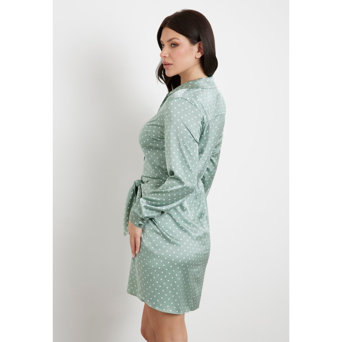 Mini Robe Imprimé All-Over points verts, GUESS