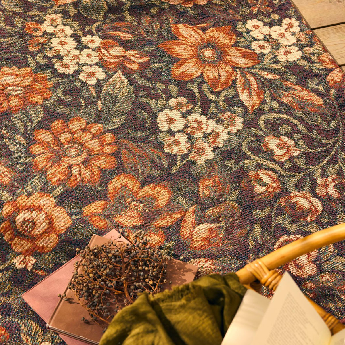 Tapis extérieur fleuris LIDO multicolore, NAZAR RUGS