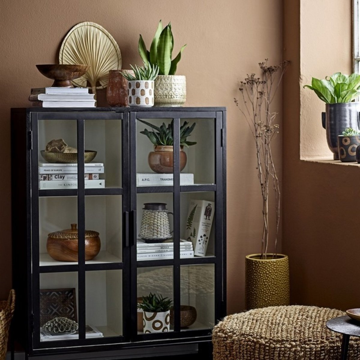 Cache-pot motif terre cuite  Avo noir, BLOOMINGVILLE