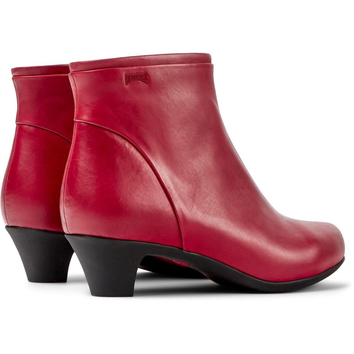 Bottines Helena Cuir rouge, CAMPER