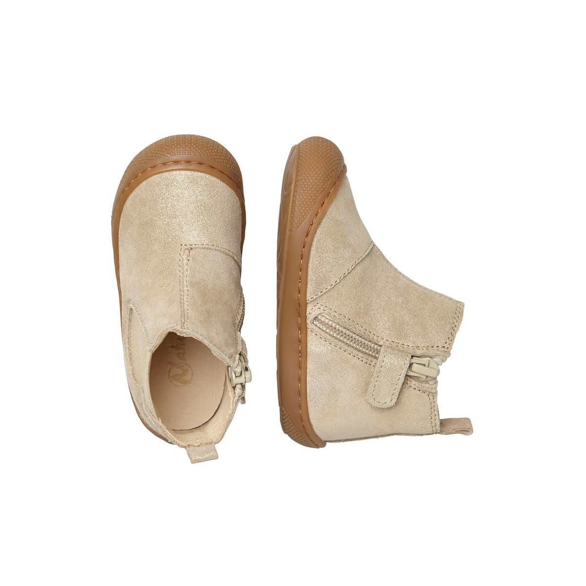 Chealseas Boots Premiers Pas Sally platine, NATURINO