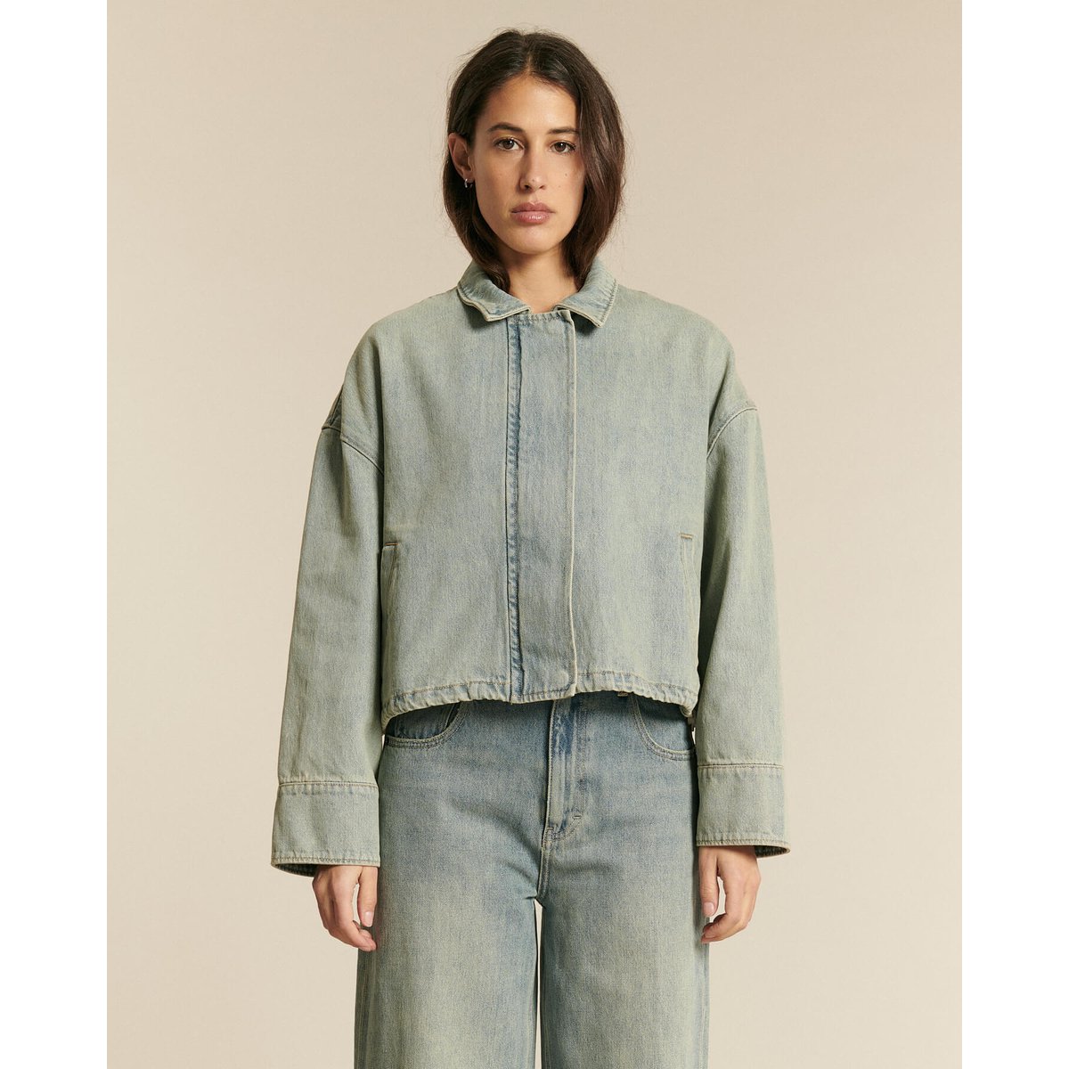 VESTE DENIM AUTHENTIQUE dirty blue, LABDIP