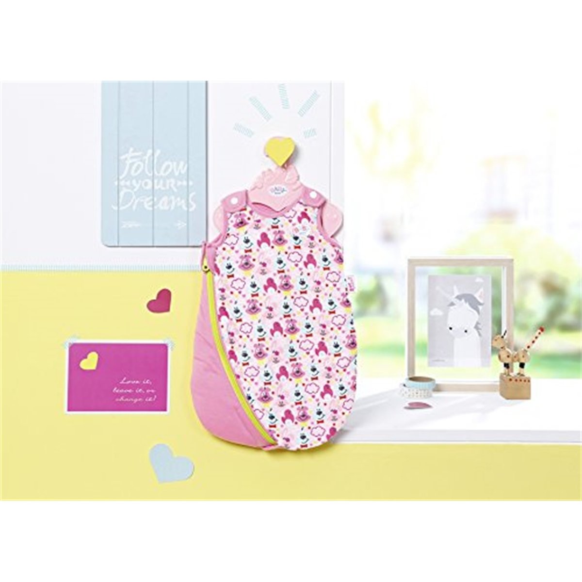 Baby born Sac de couchage rose, ZAPF CREATION