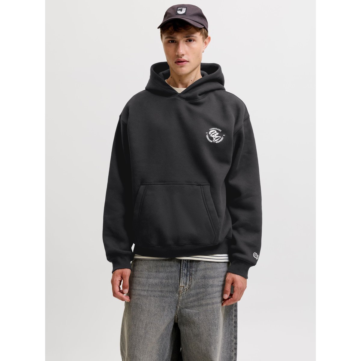Sweat À Capuche black 1, JACK & JONES