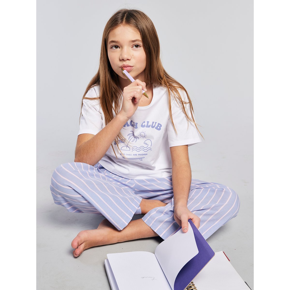 Lot de 2 pyjamas bleu, JONEN