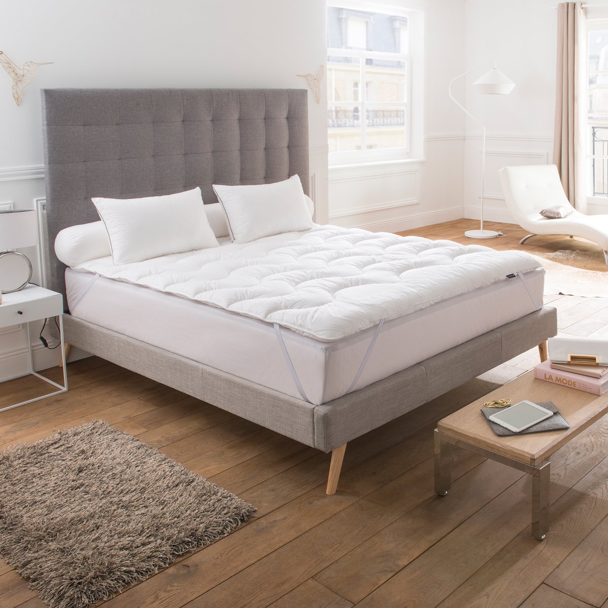 Surconfort de Matelas Saphir blanc, DROUAULT