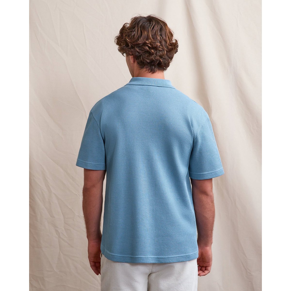 Polo MONTGE bleu moyen, FAGUO