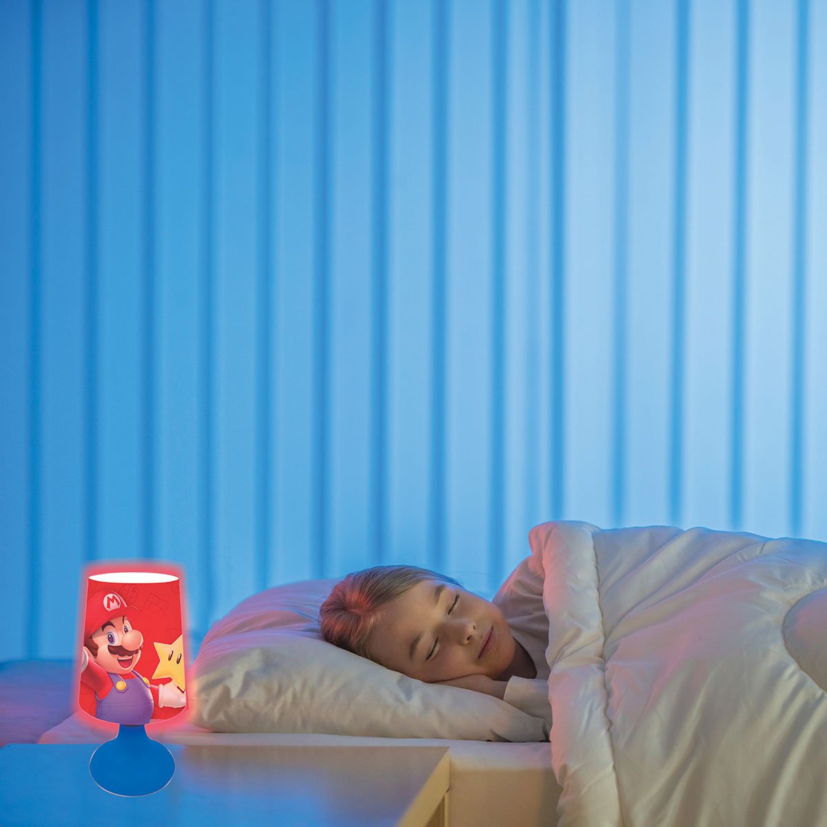 Mini lampe de chevet veilleuse sans fil Super Mario multicolore, LEXIBOOK