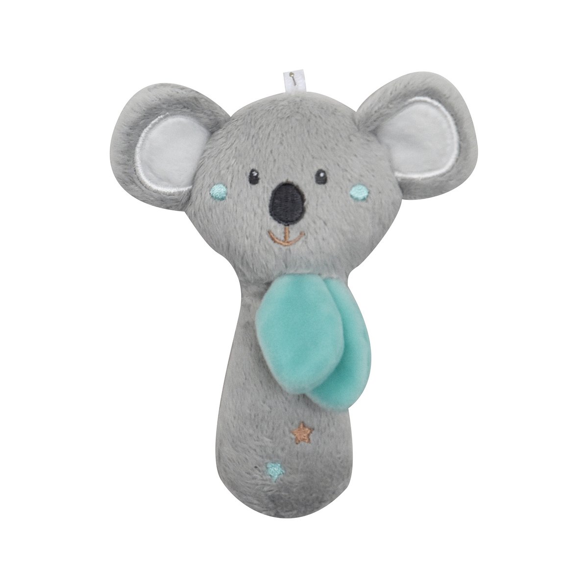 Hochet koala velours doux marron, SUCRE D'ORGE