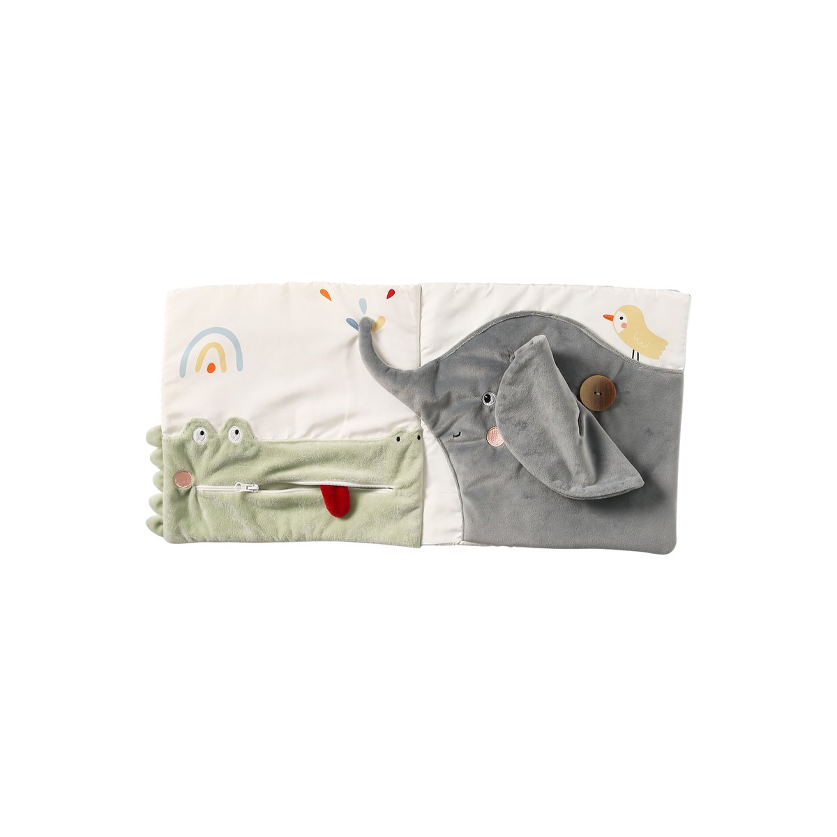 Livre en tissu blanc, VERTBAUDET