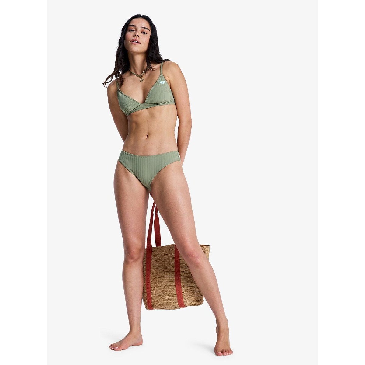 Bas de maillot de bain ROXY LOVE kaki, ROXY