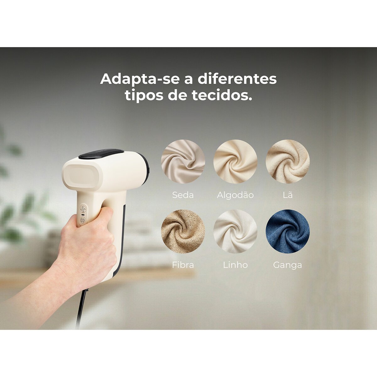 Ferro a Vapor Vertical Blaze Steam&Suction 1300W 5310FL, FLAMA branco, FLAMA