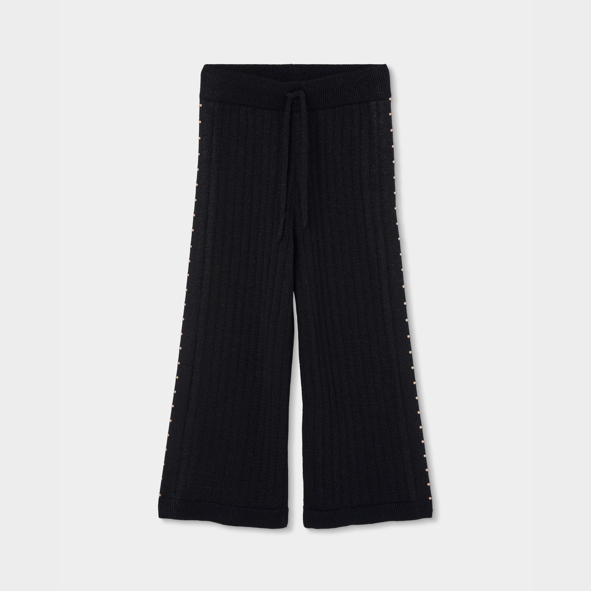 Pantalon fille avec clous noir, BOBOLI