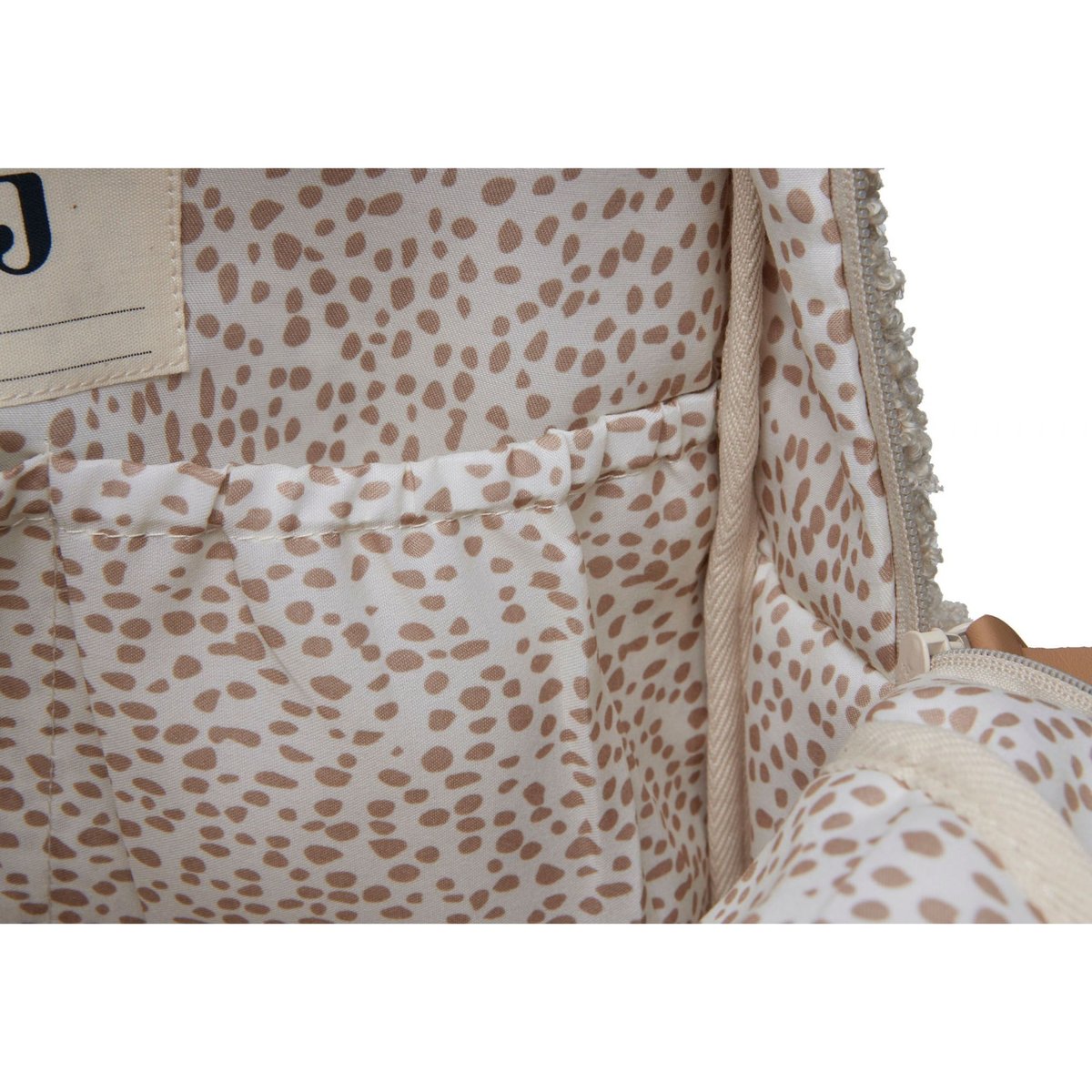 Sac à dos à langer Boucle ecru, JOLLEIN