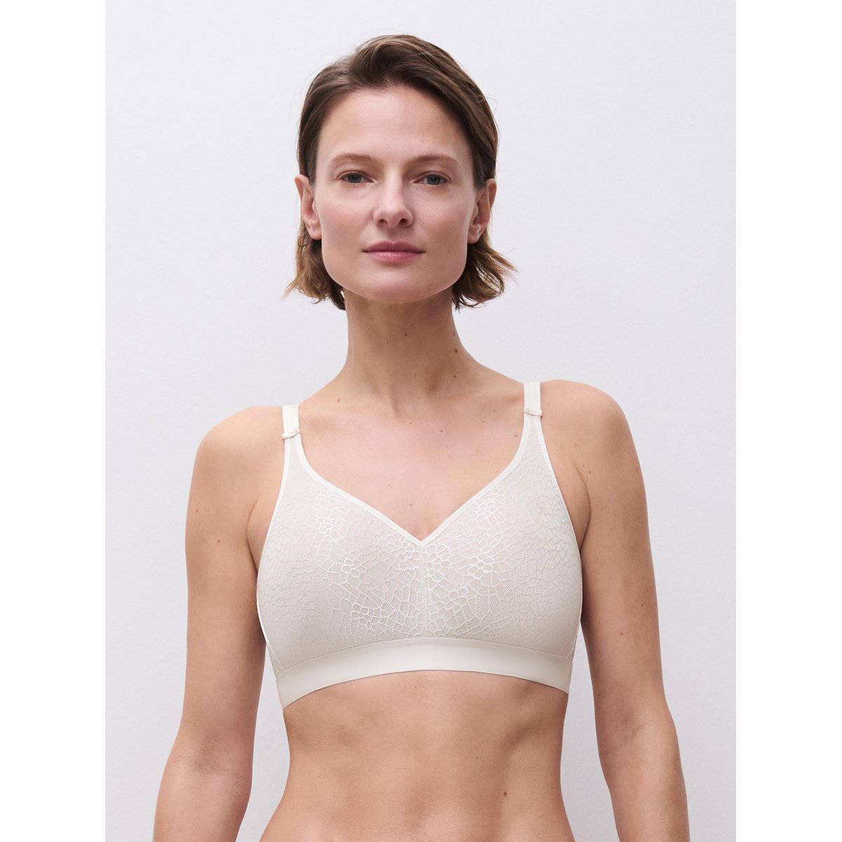 Soutien-gorge sans armature maintien C MAGNIFIQUE ivoire, CHANTELLE