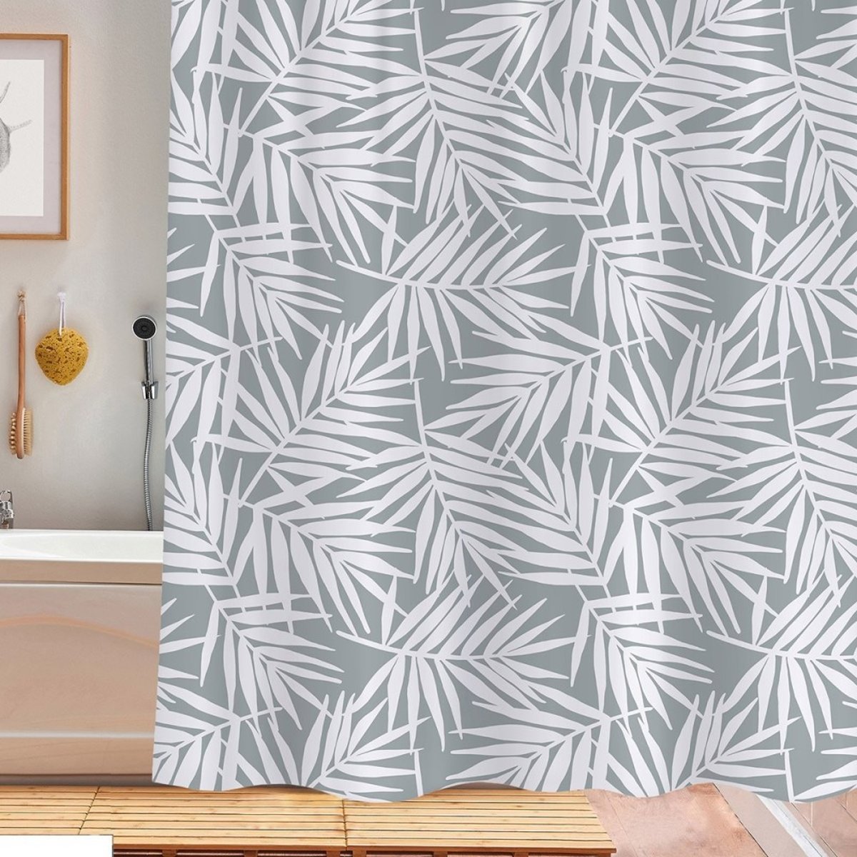 Rideau de douche 180x180 Jungle vert, DECORATIE