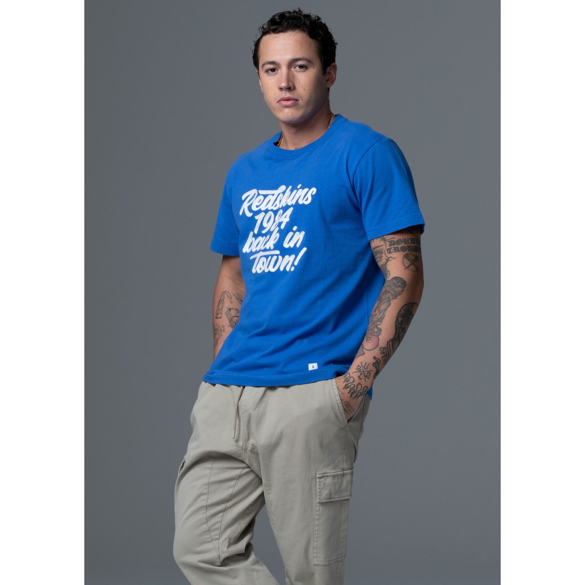 T-shirt  col rond CHICAGO MARK bleu, REDSKINS