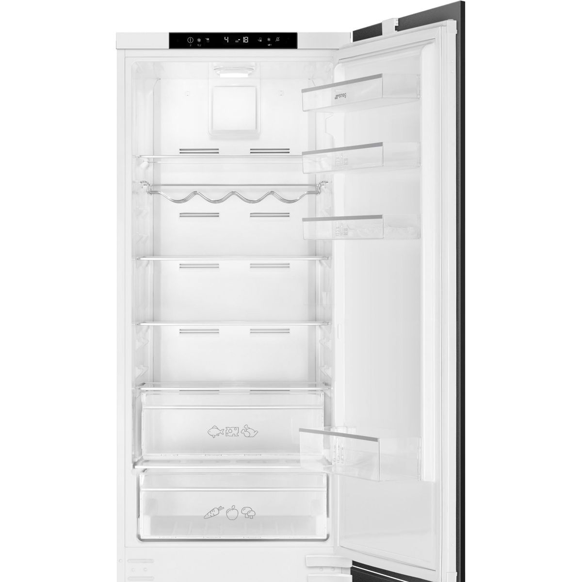 Réfrigérateur combiné encastrable C8194TNE couleur unique, SMEG