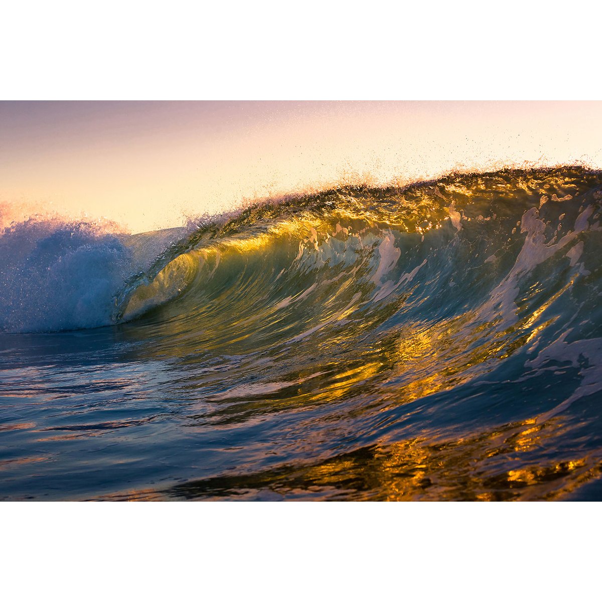Tableau jolie coucher de soleil tableau alu dibond, HEXOA