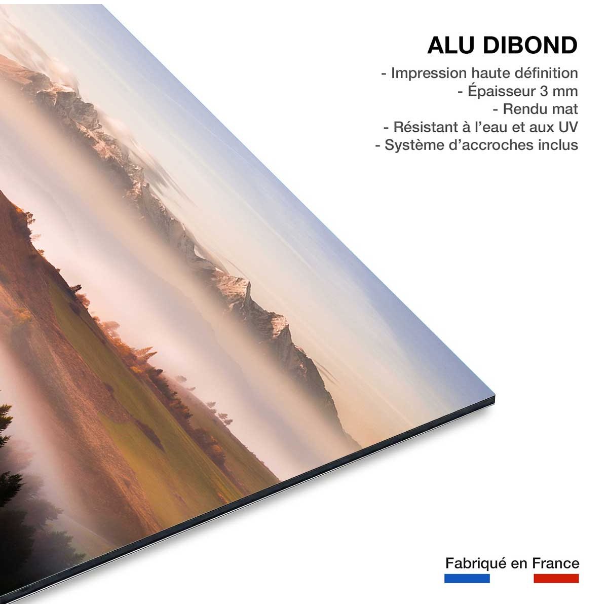 Tableau Automne serein et silence tableau alu dibond, HEXOA